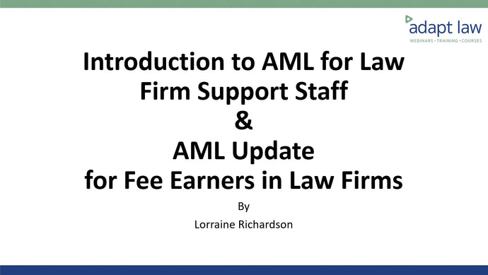 AML Introduction & AML Update Webinars