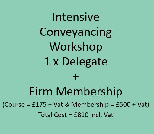Intensive Conveyancing Workshop + Firm Membership