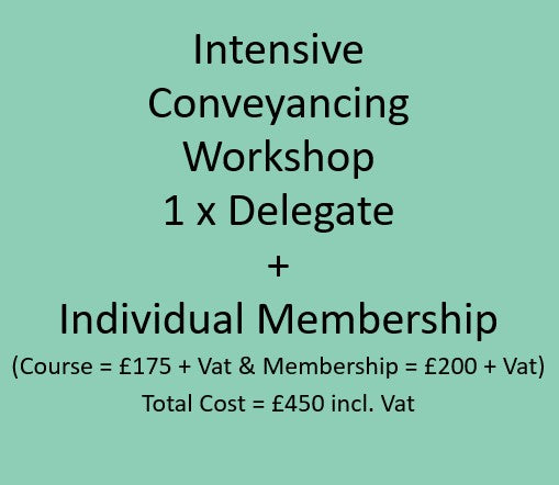Intensive Conveyancing Workshop + Individual Membership